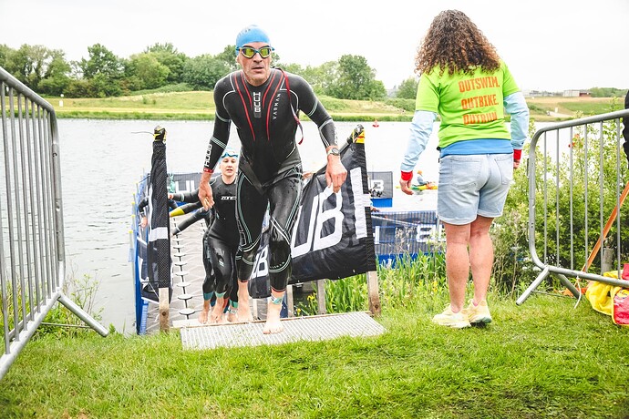 Outlaw Half Nottingham - Swim Exit